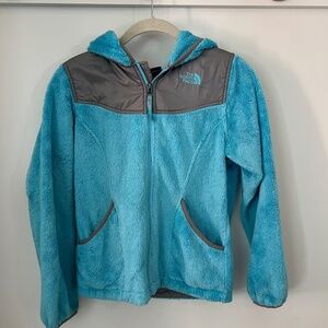 The North Face Oso Hoodie Girls' - Aqua Blue Size Large (14/16)